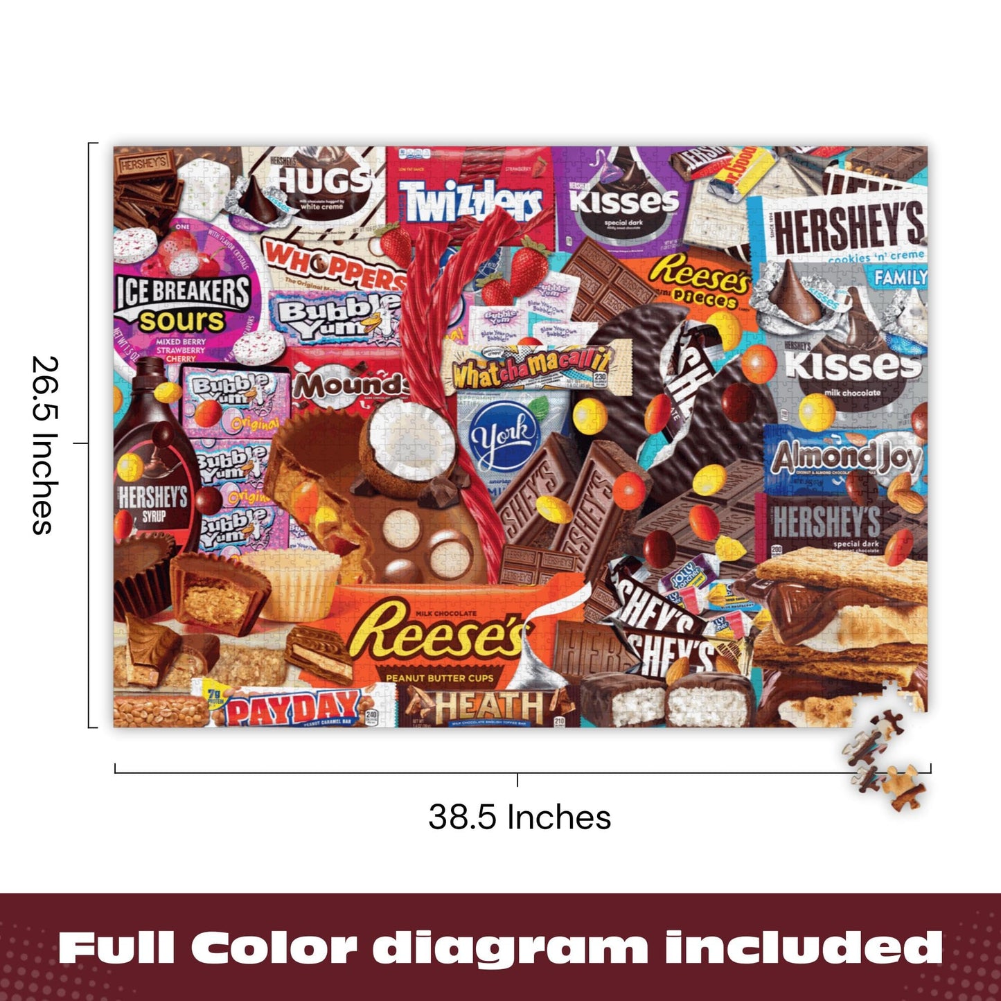 Buffalo Games - Hershey's Deluxe Collage - 2000 Piece Puzzle for Adults