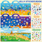 CREATIVETREES 6 Sets Reusable Sticker Book for Toddlers 3-6, Jelly Stickers Book for Kids, Travel Sticker Activity Toys for Childs 3 4 5 6 Years Girls
