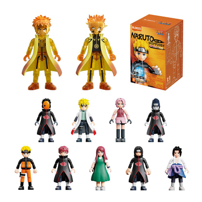 BLOKEES - Naruto Shippuden - Galaxy Version Wave 1: GV01-Ultimate Bond - Mystery Box Set - 9 Model Kits - Assembly Required - No Tools - No Cutting