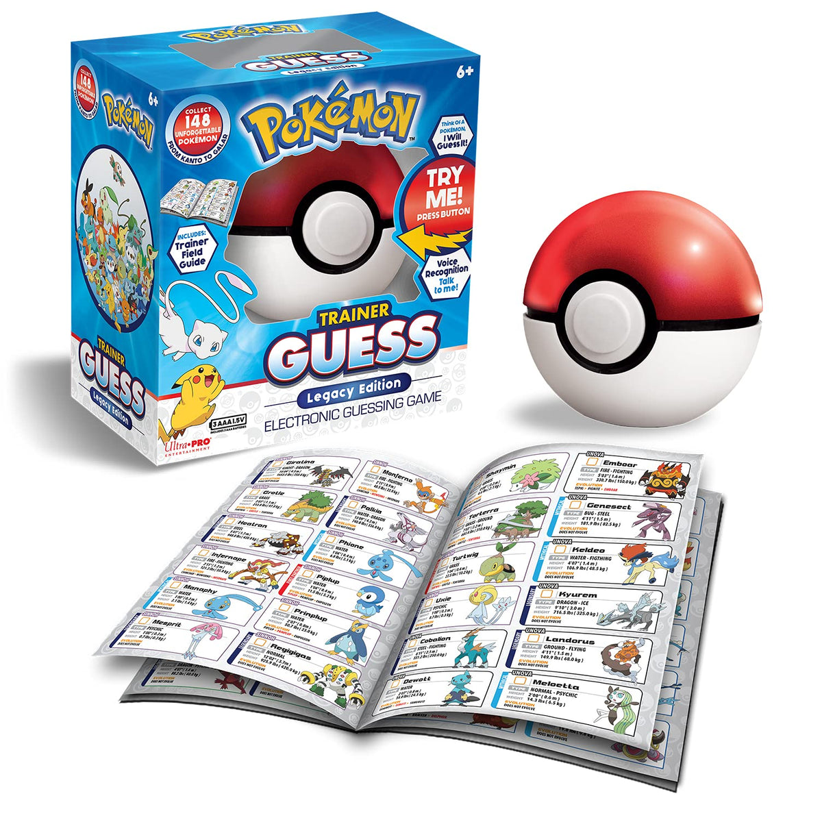 Pokemon Trainer Guess Legacy's Edition Toy, I Will Guess It! Electronic Voice Recognition Guessing Brain Game Pokemon Go Digital Travel Board Games