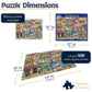 White Mountain 500 Piece Jigsaw Puzzle Italy Painting Gift, Seaside Village