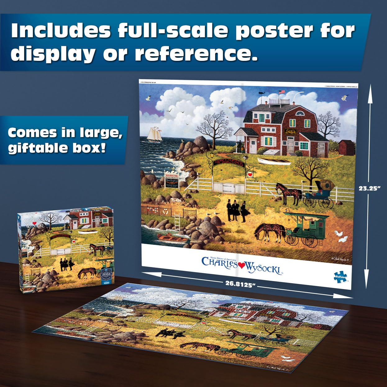 Buffalo Games - Charles Wysocki Formulating the Plan - 1000 Piece Puzzle