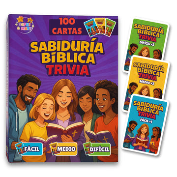 Juego de Cartas Cristiano en español - Trivia Bíblica para Jóvenes y Adultos - Regalo cristiano en español - Juego de Mesa Cristiano Familiar