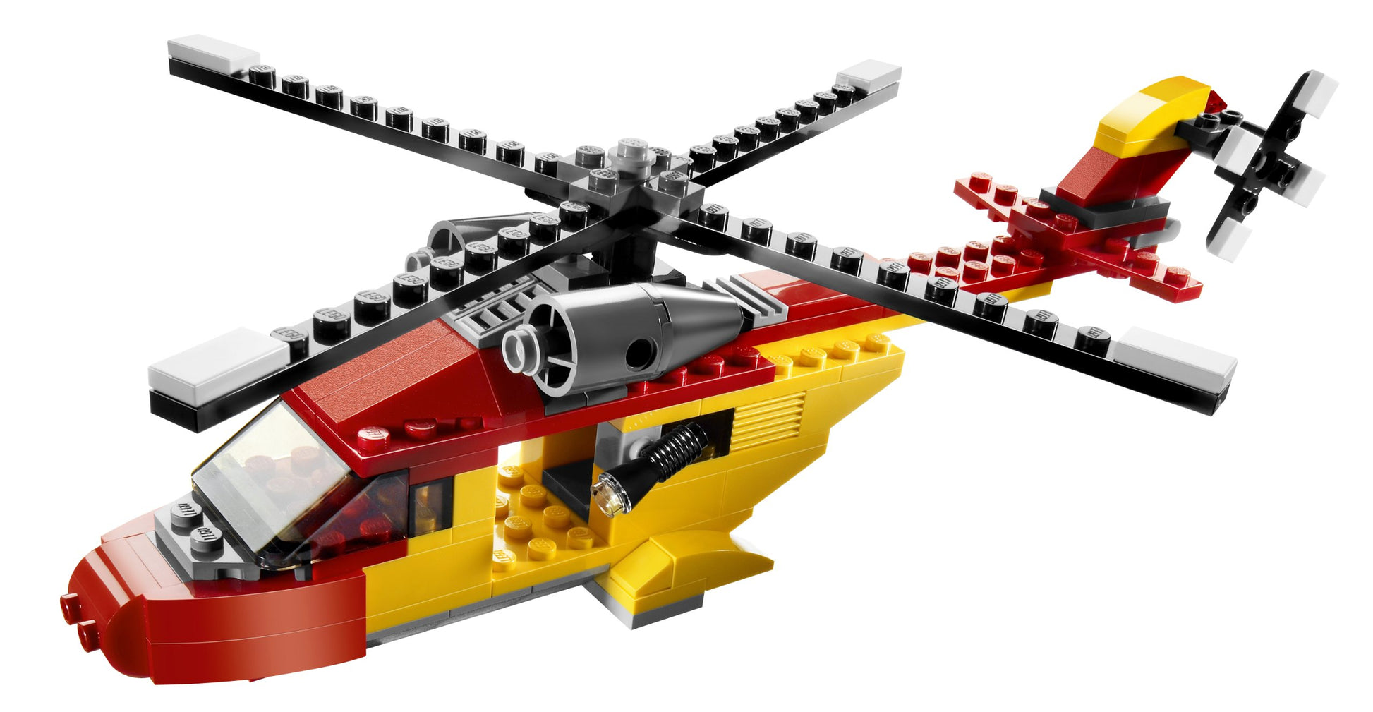 Lego Creator "Rotor Rescue" 3-In-1 Helicopter/Biplane/Speedboat 149 Piece Set
