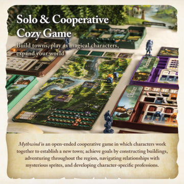 Mythwind Board Game - Cooperative & Solo Cozy Village-Building Adventure in a Magical Valley, 1-4 Players, 30-60 Minute Story-Driven Sessions