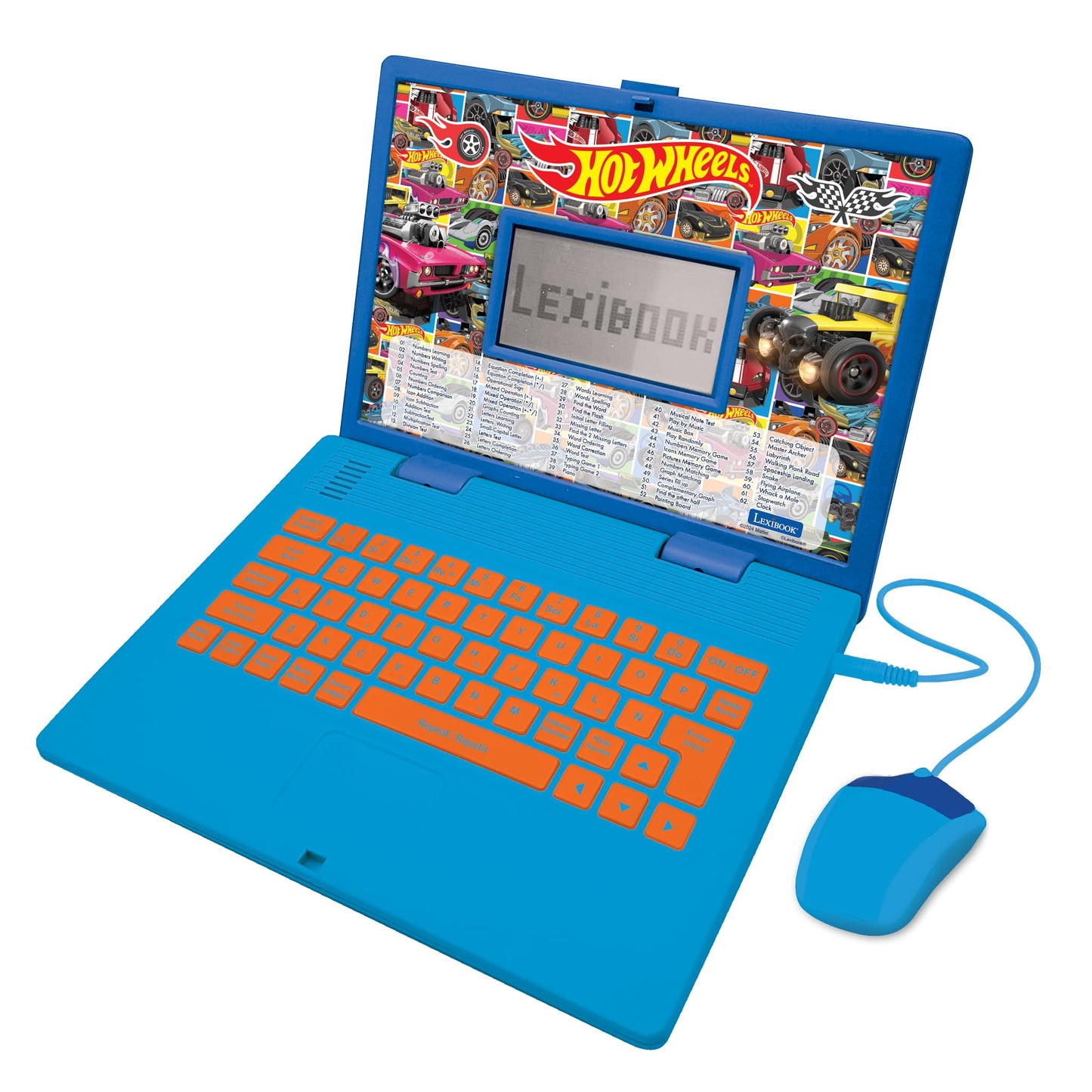 Lexibook, Hot Wheels Educational Laptop for Kids, JC598HWi2