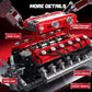 Mould King V12 Engine Model Kit that Runs - Motorized Mini Engines Building Blocks Set with Battery & Gearshift, Car Construction STEM Toy for Adults