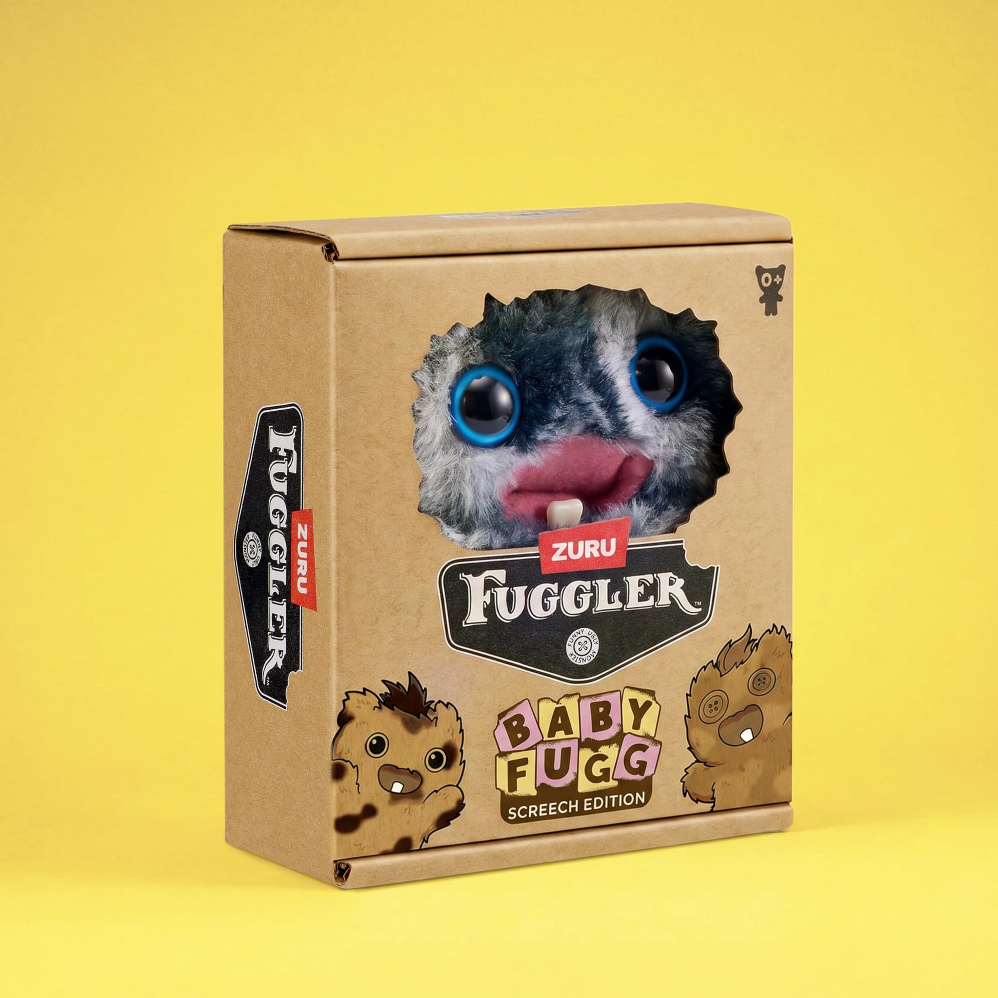 Fuggler Baby Fugg Screech Edition 3.5 Inch Plush Collectible Toy (8 Pack) by ZURU Featuring Funny Ugly Monster Design with Mischievous Details