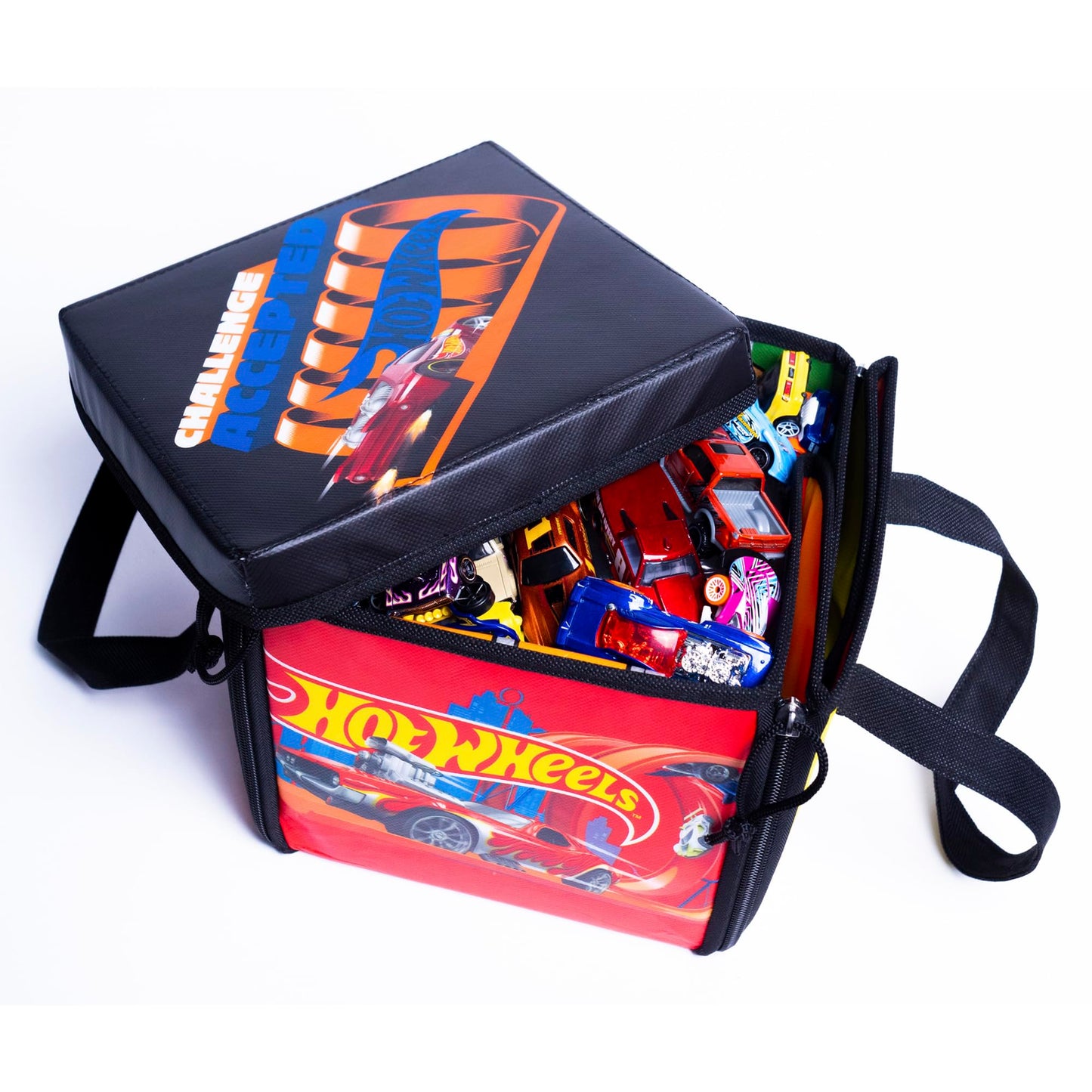 Hot Wheels ZipBin - Car Storage Box & Playmat with Ramp, Kids 3+