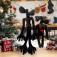 EICHIMEOW 2PCS Siren Head Plush Toys Double-Head Plush Toys (Black)