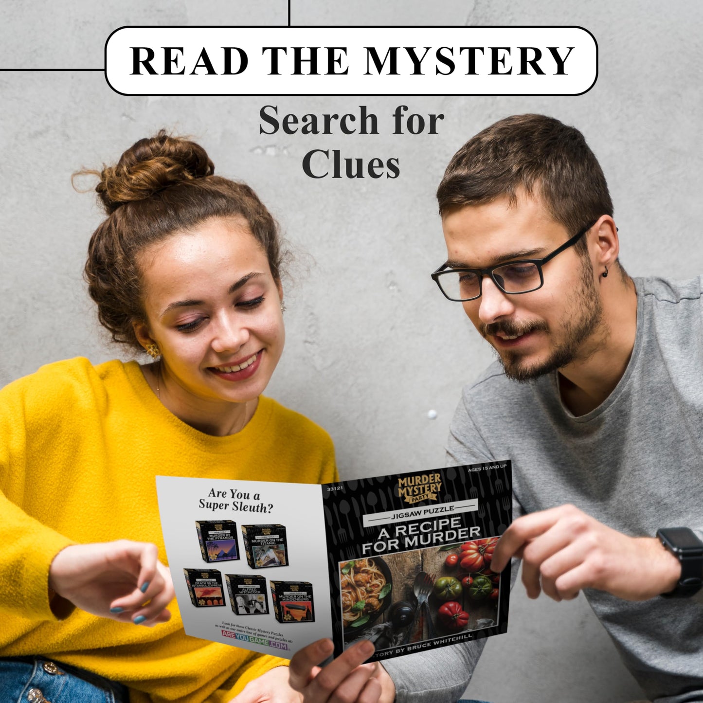 Bepuzzled Classic Mystery Recipe For Murder Jigsaw Puzzle by University Games |Comes with Murder Mystery and Jigsaw Puzzle | 1,000 Piece Jigsaw |