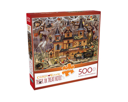 Buffalo Games - Charles Wysocki Trick or Treat Hotel - 500 Piece Puzzle