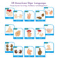 CHEFAN ASL Flash Cards,American Sign Language Flash Cards for Kids,Toddlers and Beginners,Learn Sign Language for Beginners