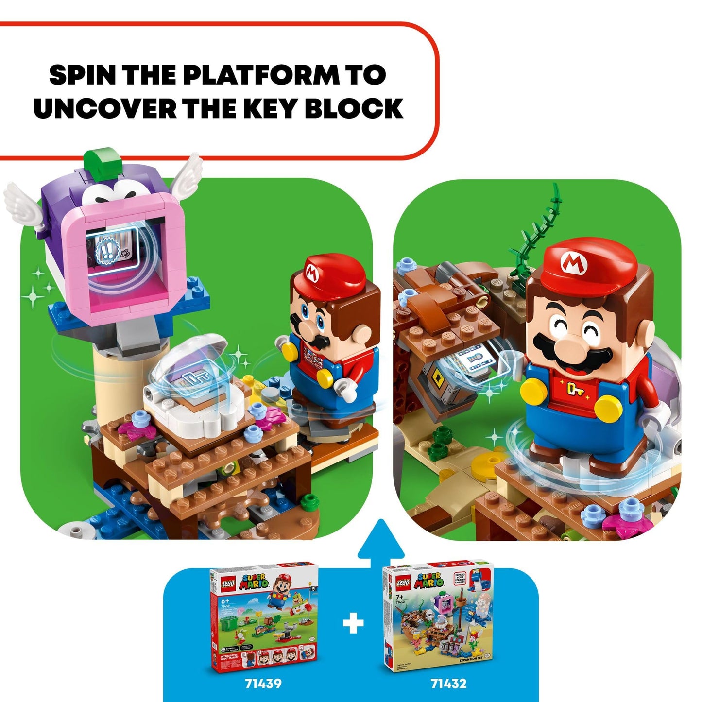 LEGO Super Mario Dorrie's Sunken Shipwreck Adventure Expansion Set, Super Mario Collectible Toy for Kids with Cheep Cheep, Cheep Chomp and Blooper