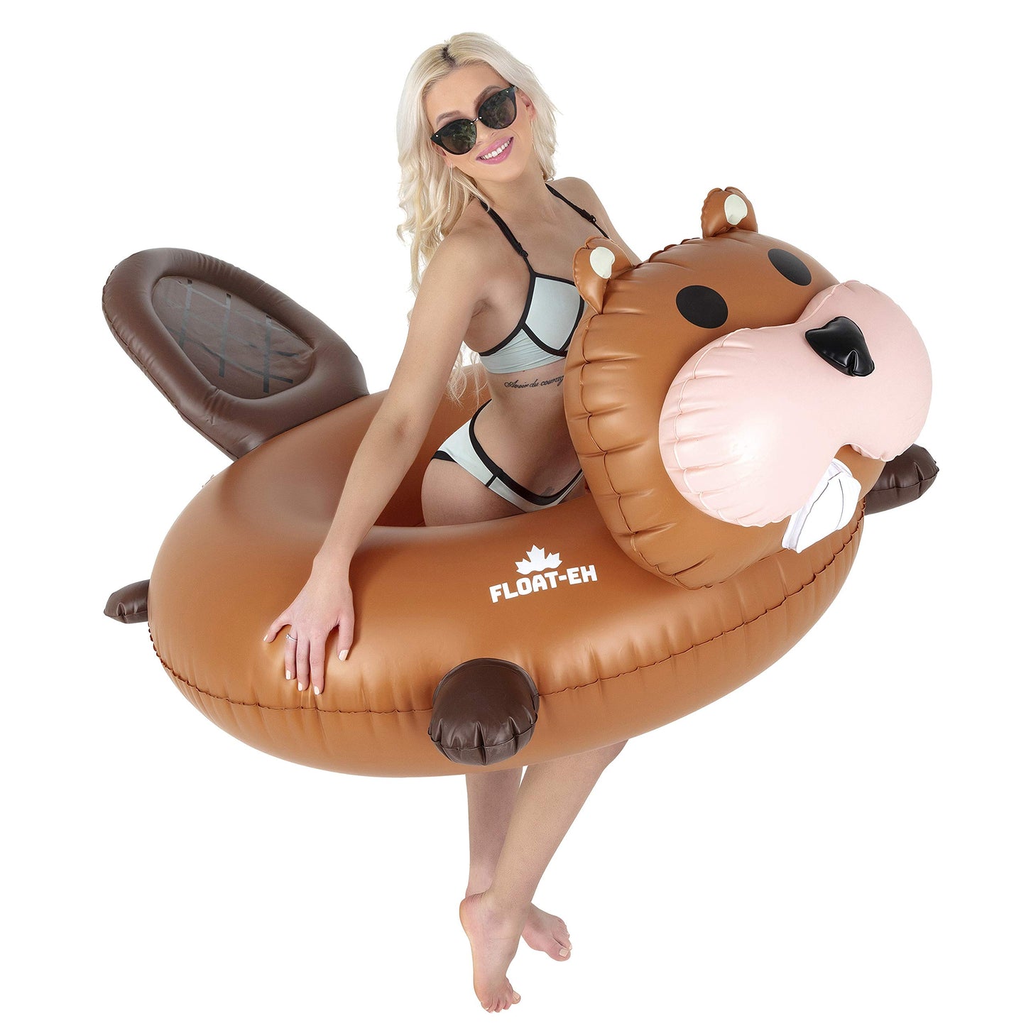 FLOAT-EH Beaver Pool Float for Adults - Beach Floats are Thick, Durable, and Vinyl Designed - Lake Floaties Inspired by The North