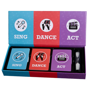 Plearn Pieces Sing, Dance, Act | The Performance Party Game | 3+ Players | School Games | Family Games | Stocking Stuffers | Birthday Gift |