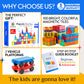 SUNNY AUNTIE Magnetic Tiles 100 PCS with 2 Cars - Magnetic Building Tiles STEM Toy for Kids Ages 3-8, Magnet Construction Set for Boys & Girls