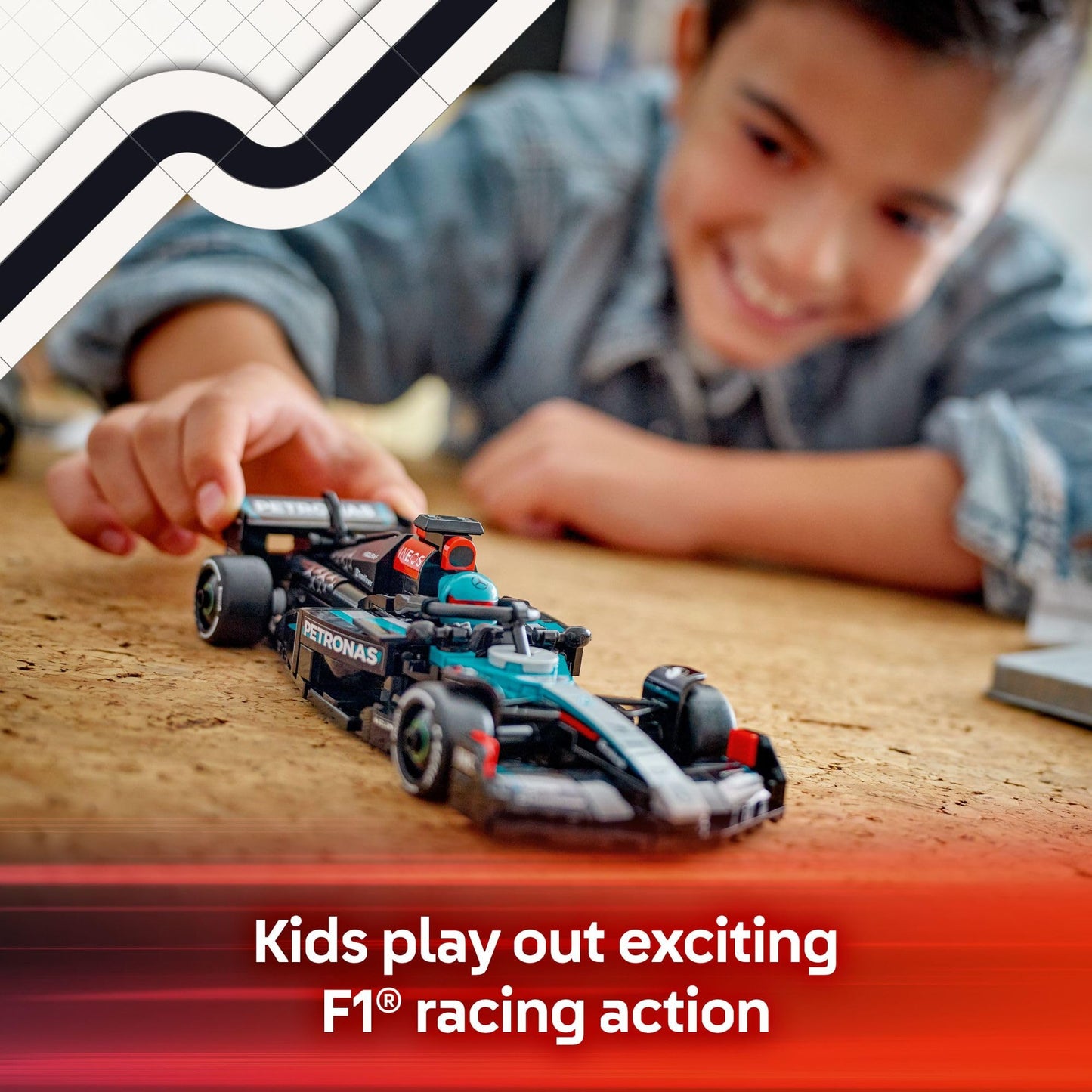 LEGO Speed Champions Mercedes-AMG F1 W15 Race Car Toy - Building Set for Kids, Boys & Girls, Ages 10+ - Toy Car for F1 Fans - Gift Idea for Birthday