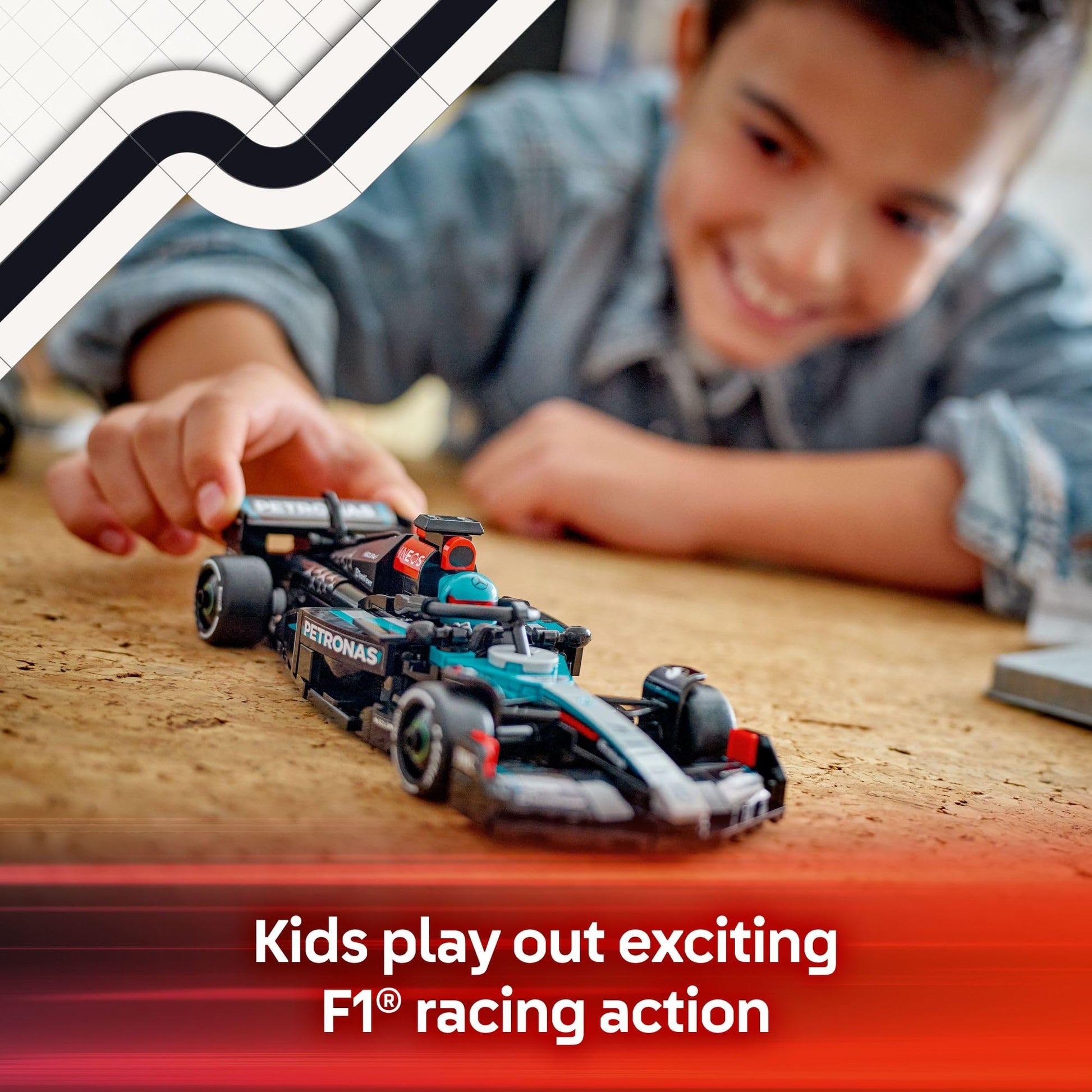 LEGO Speed Champions Mercedes-AMG F1 W15 Race Car Toy - Building Set for Kids, Boys & Girls, Ages 10+ - Toy Car for F1 Fans - Gift Idea for Birthday