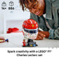 LEGO Editions Scuderia Ferrari HP Charles Leclerc Helmet - Building Set for Teens, Ages 14+ - Collectible F1 Display - Bedroom or Home Office Decor -