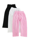 American Fashion World Pink, Black, and White Leggings for 14-Inch Dolls | 3 Pack | Premium Quality & Trendy Design | Dolls Clothes | Outfit Fashions