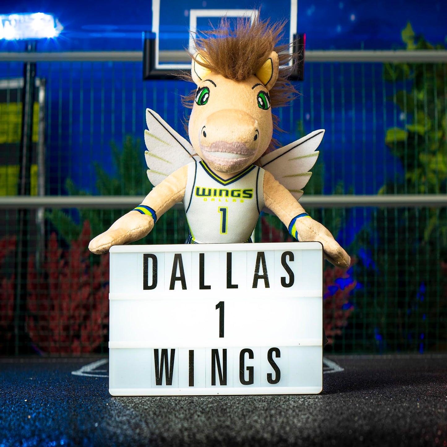 Bleacher Creatures Dallas Wings Lightning 10" WNBA Mascot Plush Figure (Heroine Jersey) - A Mascot for Play or Display