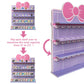 AUFGELD Display Shelf Compatible with Funko Bitty Kitty Series, Kitty Bow Design Organizer for Bitty Pop, Wallmountable Cute Bow Shape, Displays 31