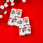 Chinese New Year Candy Mini Wrappers, Party Favor Labels for Lunar New Year Decorations, Red and Gold Treat Stickers, Set of 54