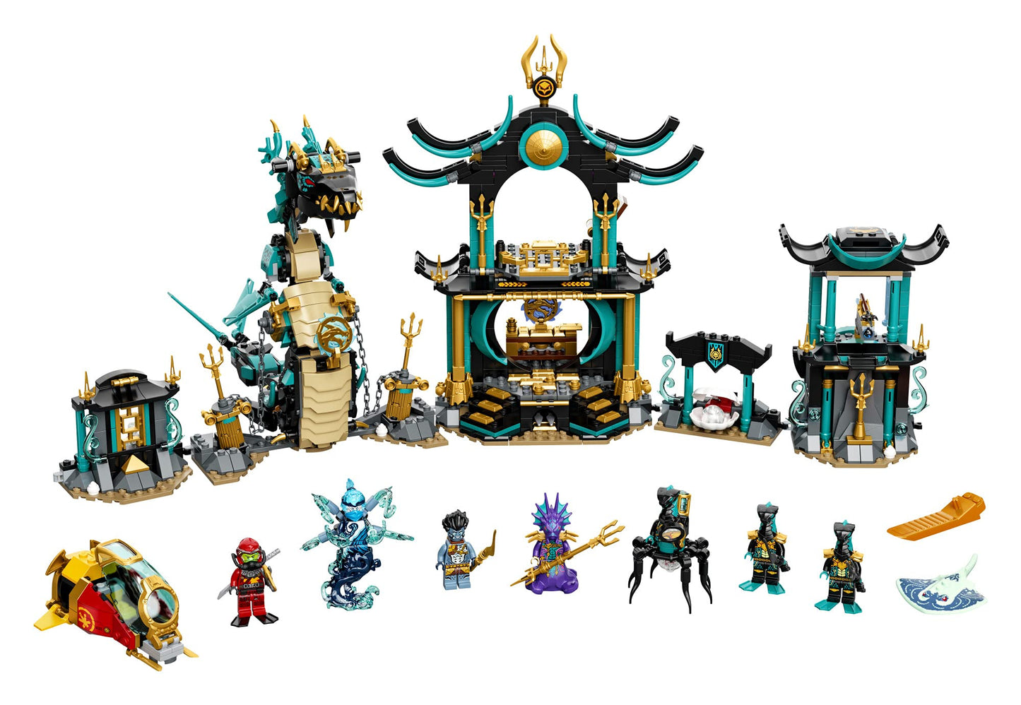 LEGO NINJAGO Temple of The Endless Sea 71755 Building Kit; Underwater Playset Featuring NINJAGO Kai and Snake Toy; New 2021 (1,060 Pieces)