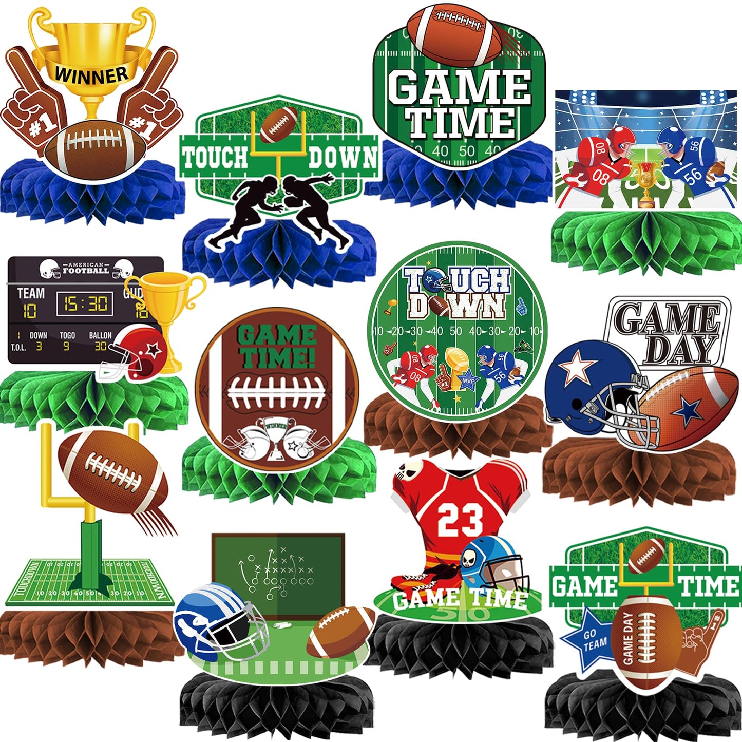 Football Party Decorations Football Birthday Party Decorations Football Centerpieces for Table Decorations Football Birthday Centerpieces for Table