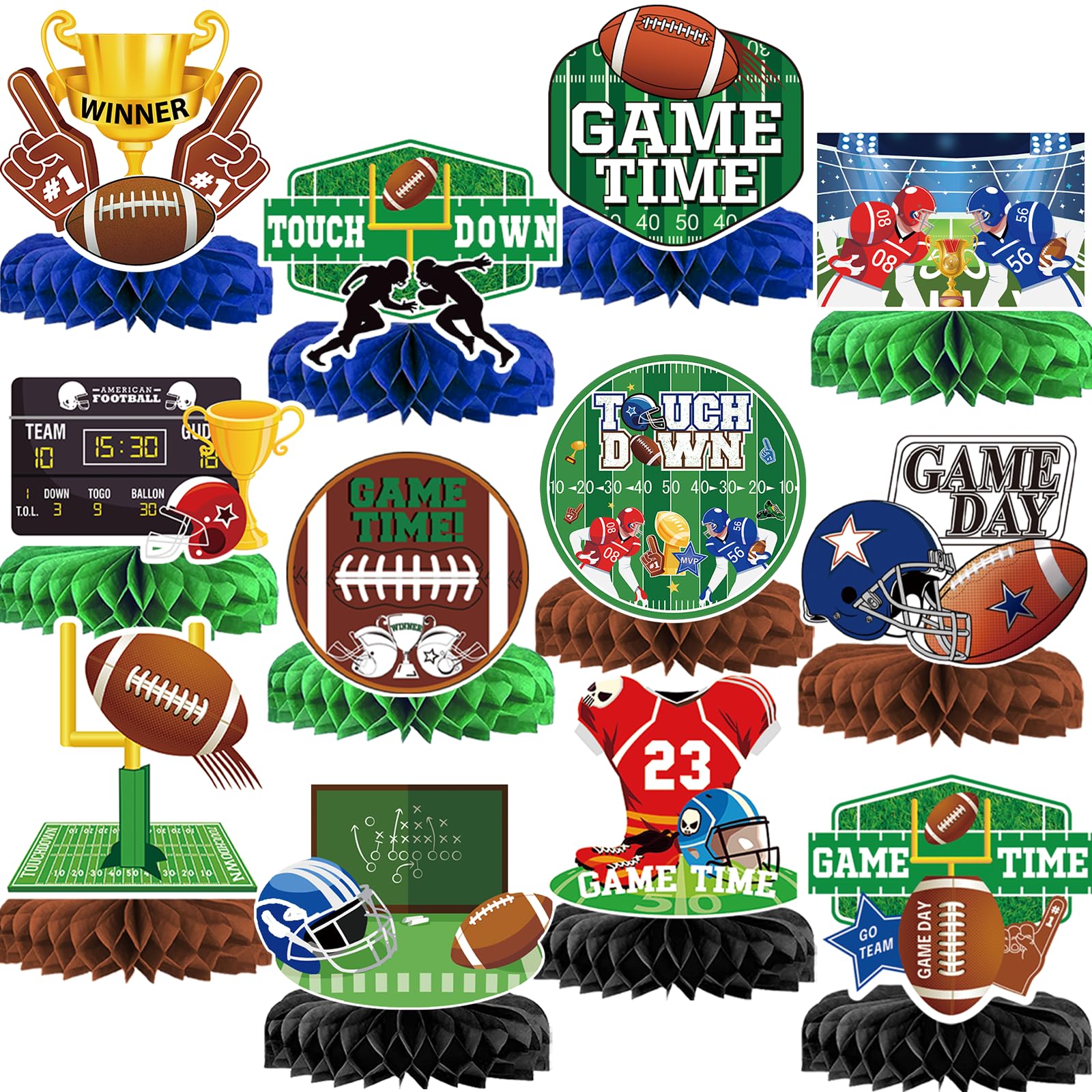 Football Party Decorations Football Birthday Party Decorations Football Centerpieces for Table Decorations Football Birthday Centerpieces for Table
