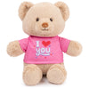GUND Sustainably Soft “I’ Love You” 12-Inch Bear with Pink T-Shirt, Ages 0+