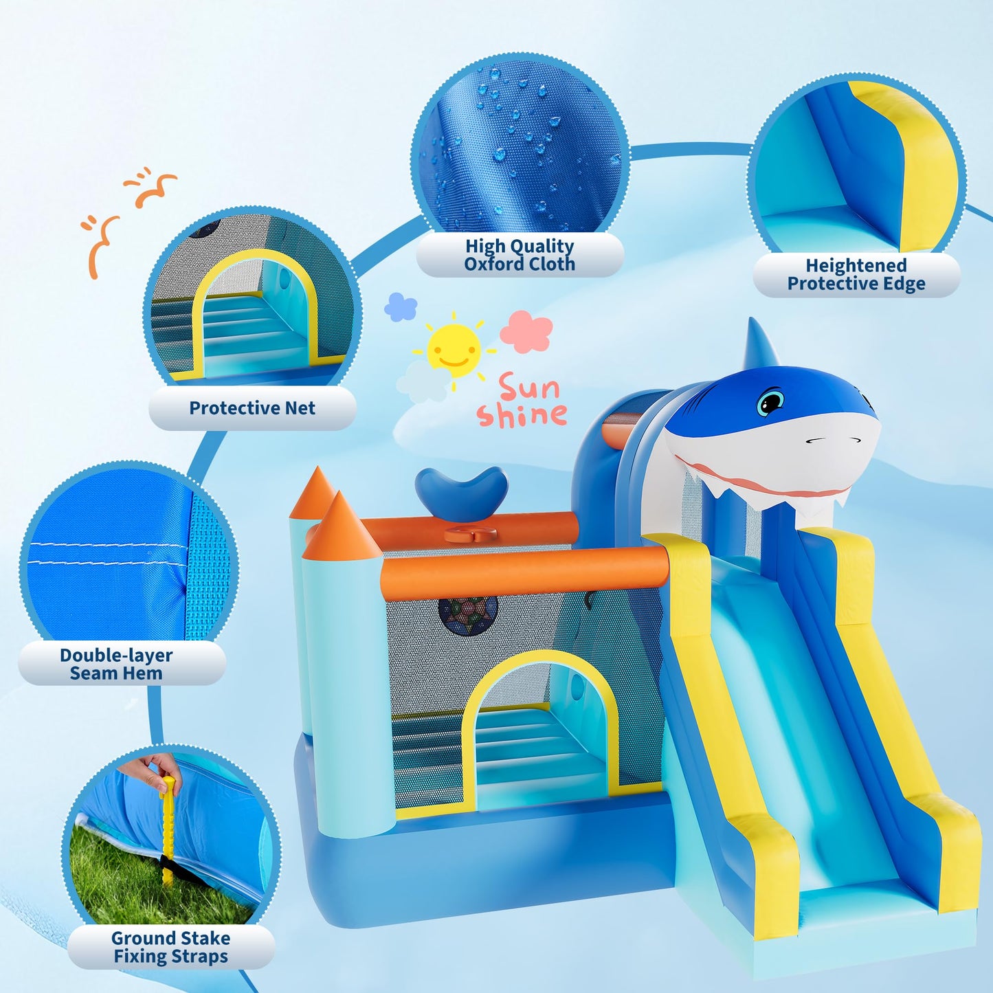 Garvee Inflatable Bounce House, Kids Bounce House, Jump Bouncer