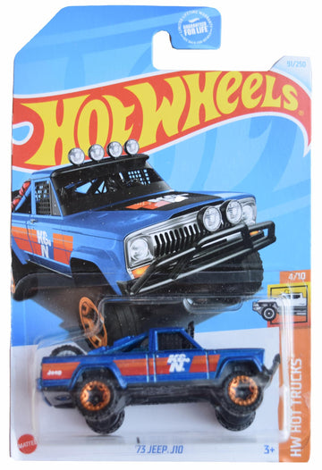 Hot Wheels '73 Jeep J10, HW Hot Trucks 4/10 [Blue] 91/250