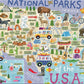 Ceaco - National Parks Map - 500 Piece Jigsaw Puzzle for Adults
