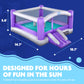Sunny & Fun Inflatable Bounce House with Slide & Bouncy Posts