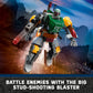 LEGO Star Wars Boba Fett Mech Buildable Star Wars Action Figure, Posable Mech Inspired by The Iconic Star Wars Bounty Hunter, Features a Buildable