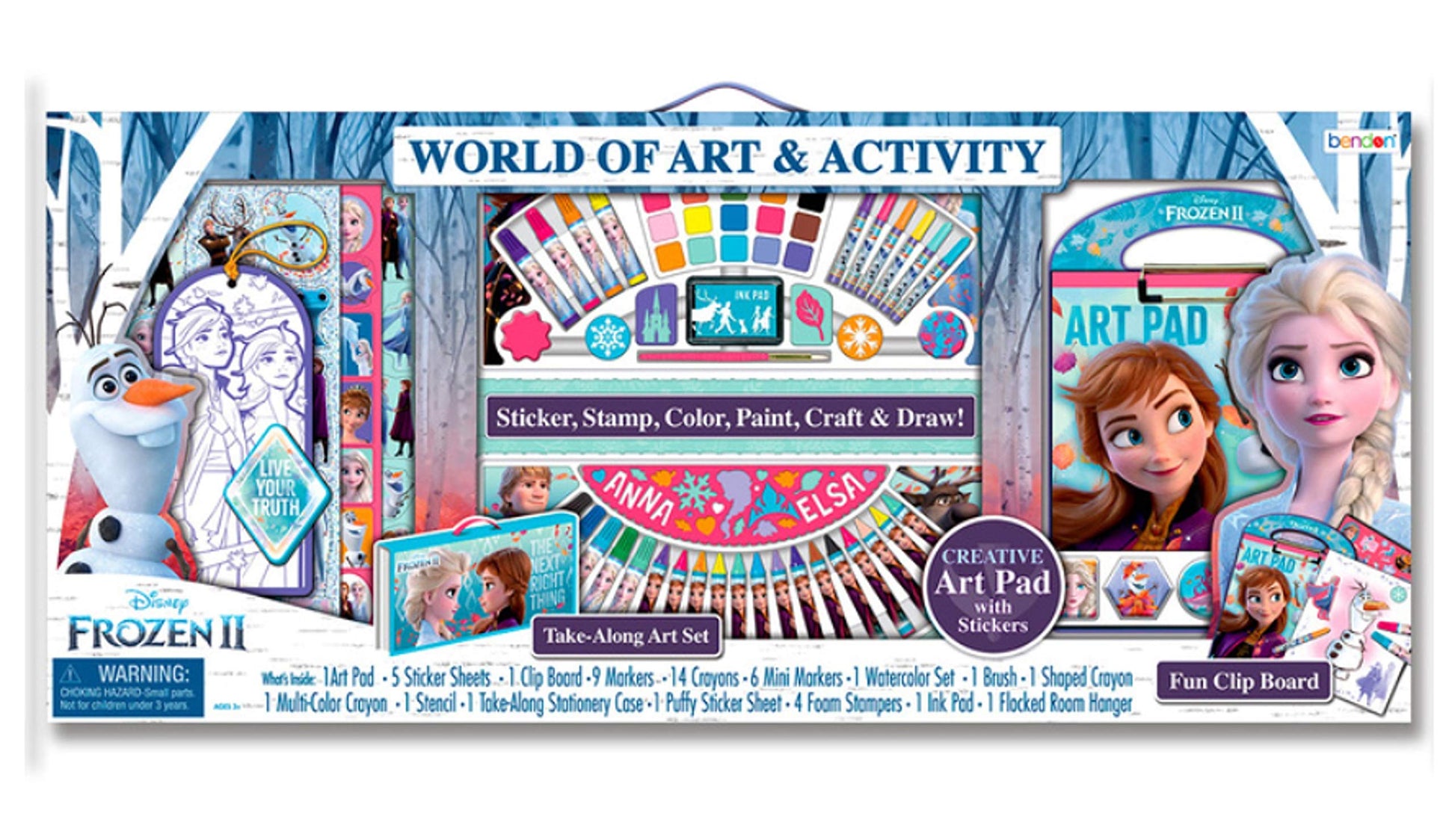 Disney Frozen II World of Art and Creativity Folding Art Case