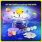 Dan&Darci 360° Orbiting Solar System for Kids - Paint & Build Model Kit - Arts and Crafts for Kid Ages 8-12, 4-6, 4-8, 6-8 - Space Toys 8-10 - Science