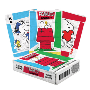AQUARIUS Peanuts Snoopy Playing Cards - Snoopy Themed Deck of Cards for Your Favorite Card Games - Officially Licensed Peanuts Merchandise