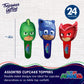 Treasures Gifted Officially Licensed PJ Masks Birthday Decorations - 24ct Cupcake Toppers & Wrappers - PJ Masks Birthday Party Supplies - Cake