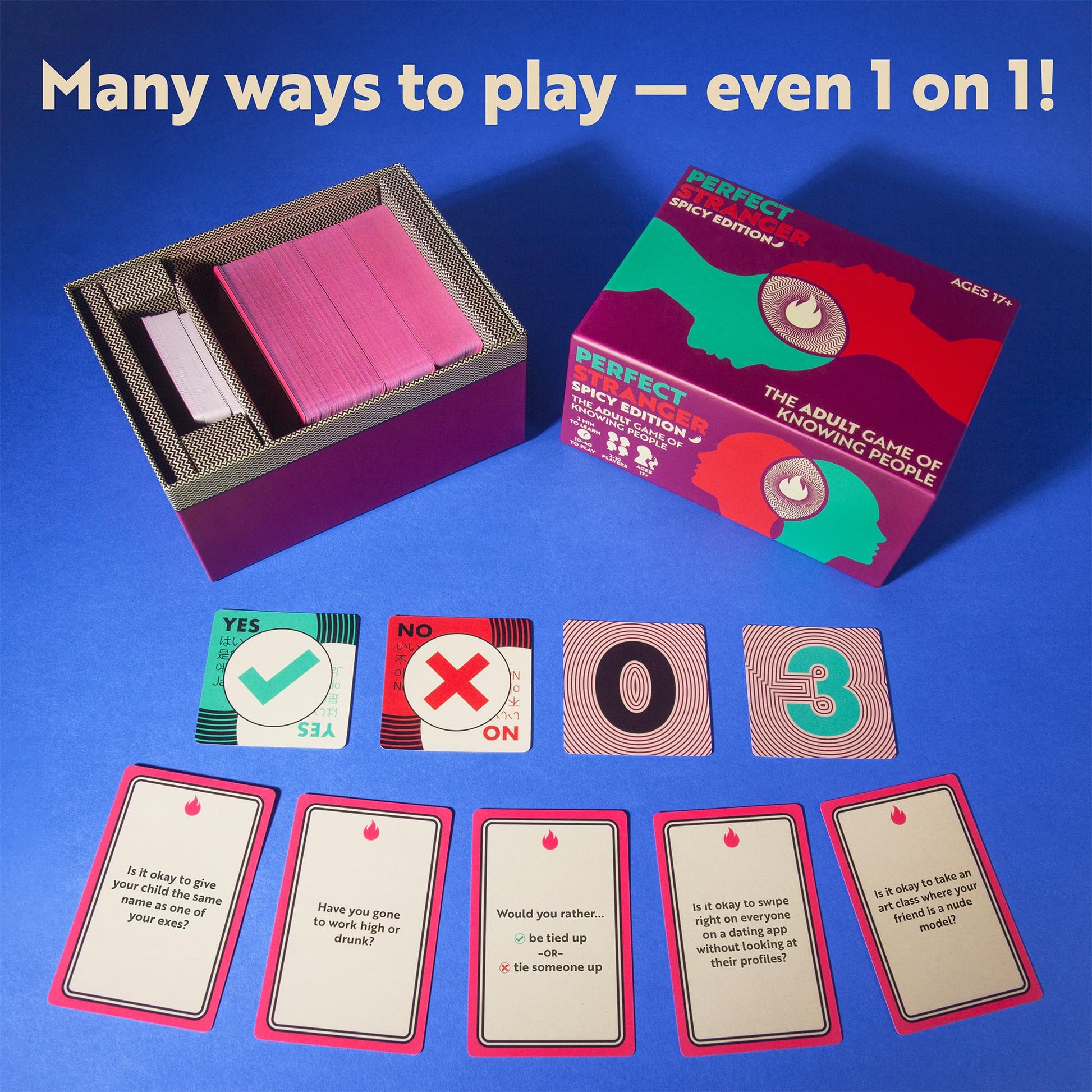 Perfect Stranger Spicy Edition Adult Card Game - Valentine’s Day Game for Couples and Date Night - Flirty Conversation and Relationship Game - Ages