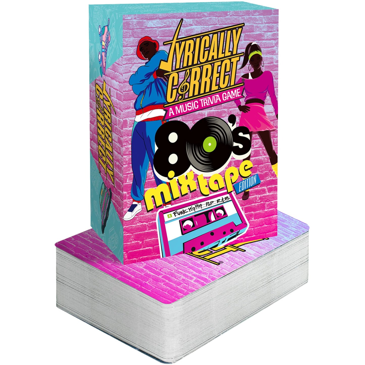 Lyrically Correct '80s Mixtape Edition - ‘80s Music Trivia Card Game for Adults & Families | Hip-Hop, R&B, Funk & Pop Party Game for Game Night