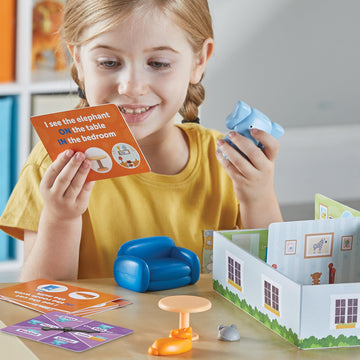 Learning Resources Elephant in the Room Positional Word Activity Set - Toddler Board Games, Language and Critical Thinking Skills, Sentence Building