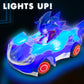 NKOK Sonic RC Car Glow Racer - Light-Up Remote Control Car, 1/28 Scale