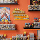 AUFGELD Flying Nimbus Display Shelf Compatible with Fnko Bitty DBZ Series, Organizing Racks for Bitty Pop, Wallmountable Kinto'un Bitty Shelf