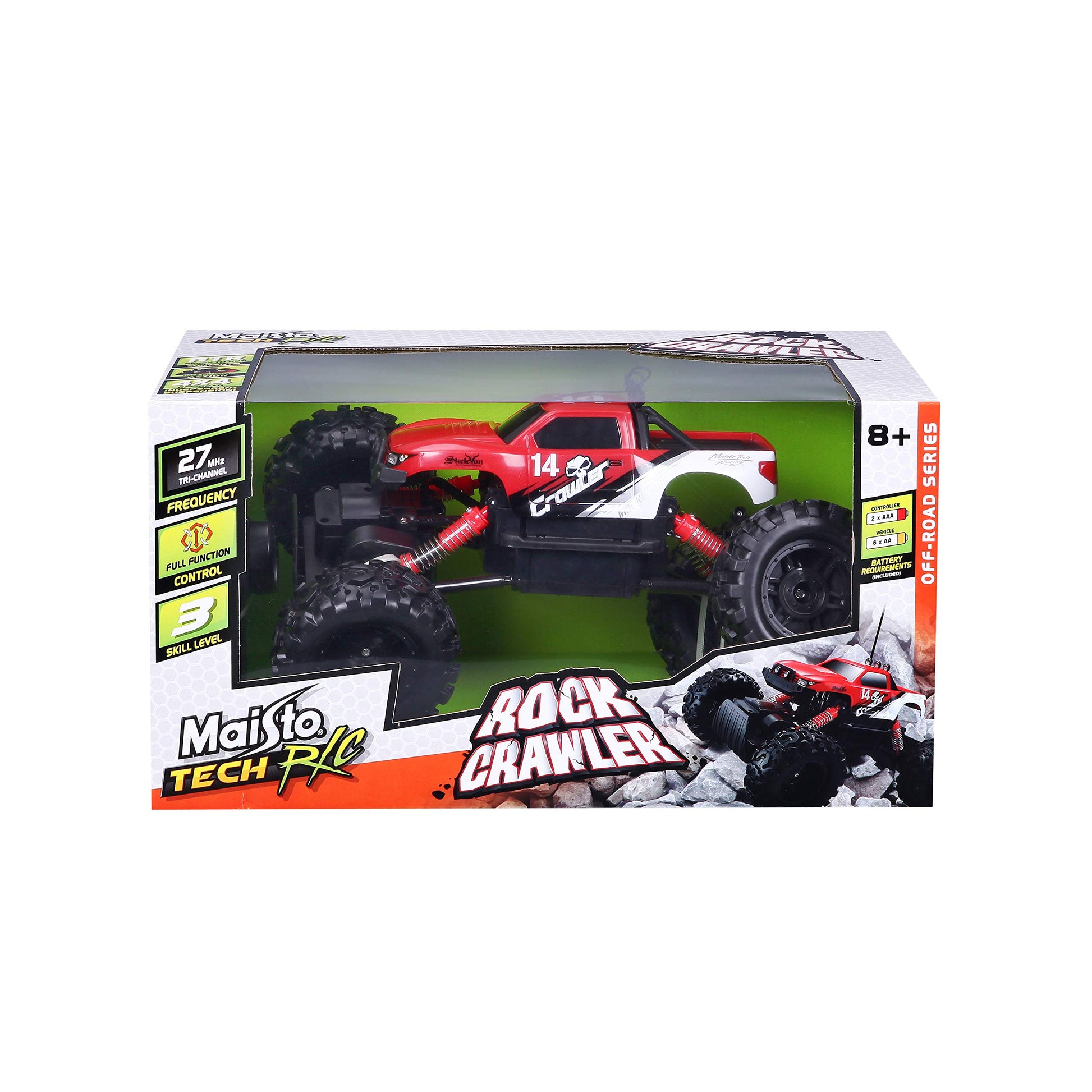 Maisto R/C 27Mhz (3-Channel) Rock Crawler Radio Control Vehicle (Colors May Vary)
