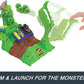 Hot Wheels Monster Trucks Arena Smashers Glow-in-The-Dark Gunkster Playset with 1 Glow-in-The-Dark 1:64 Scale Gunkster Toy Truck & 2 Crushable Cars
