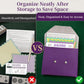 PU Leather Mahjong Card Sleeve Holder, 7x5.5 Inch Magnetic Closure?Purple?