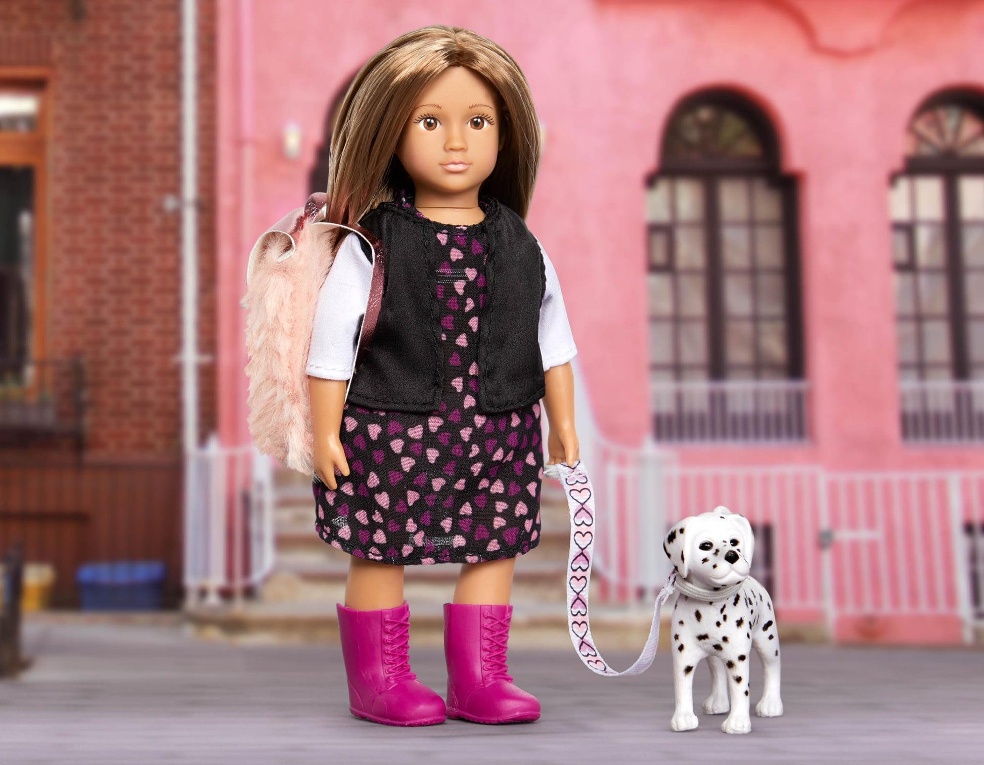 Lori - Mini Doll & Toy Dog - 6-Inch Doll & Puppy - Play Set with Outfit, Animal & Accessories - Playset for Kids - 3+ Years- Gia & Gunner
